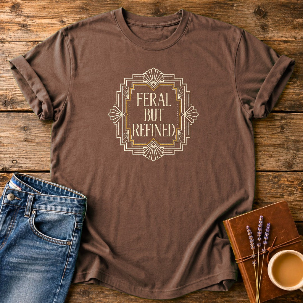 Feral But Refined — Espresso garment-dyed tee