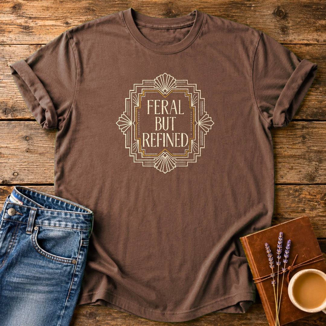 Feral But Refined — Espresso garment-dyed tee