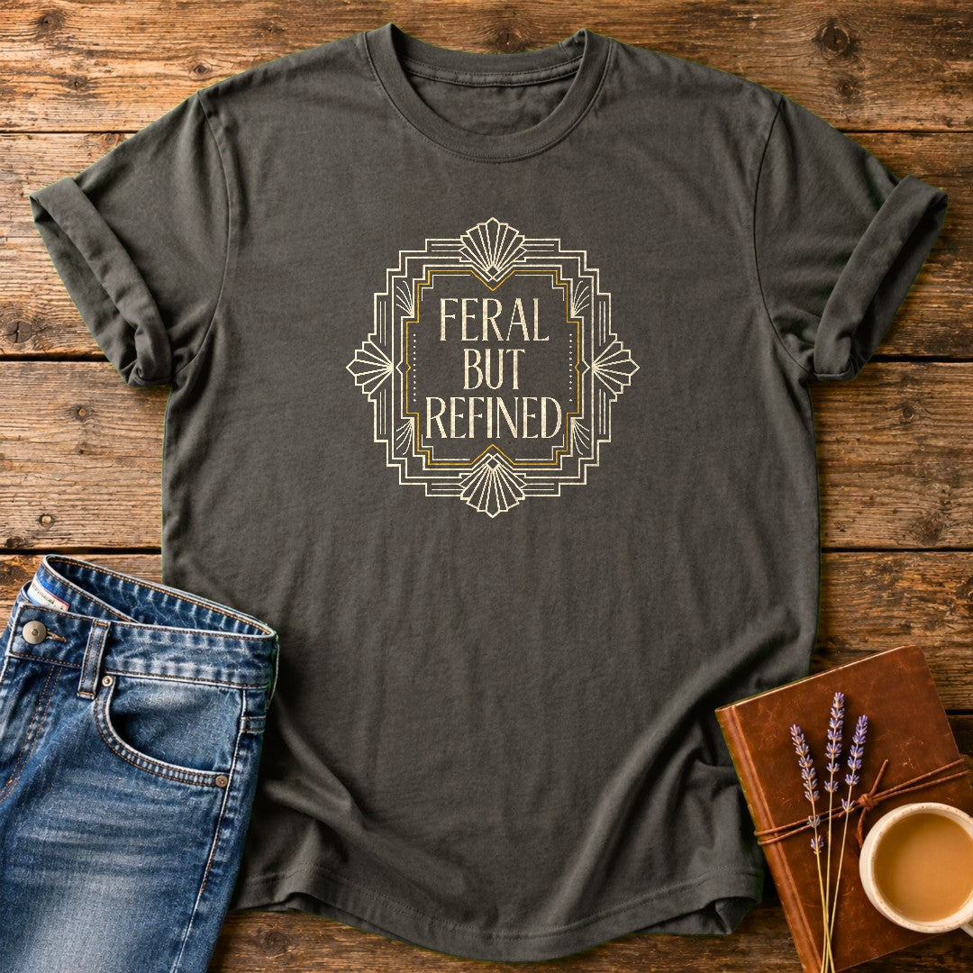 Feral But Refined — Pepper garment-dyed tee