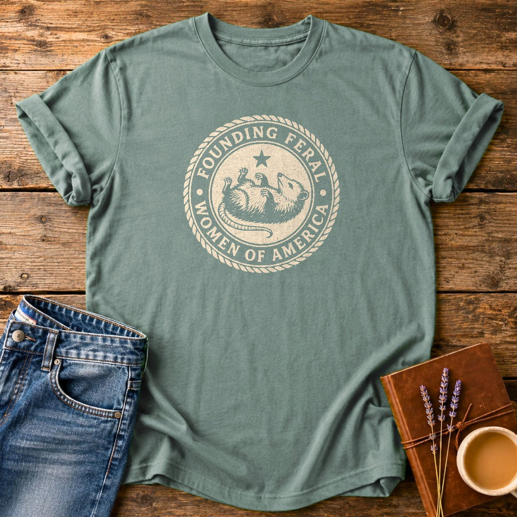 Founding Feral Women — Bay garment-dyed tee