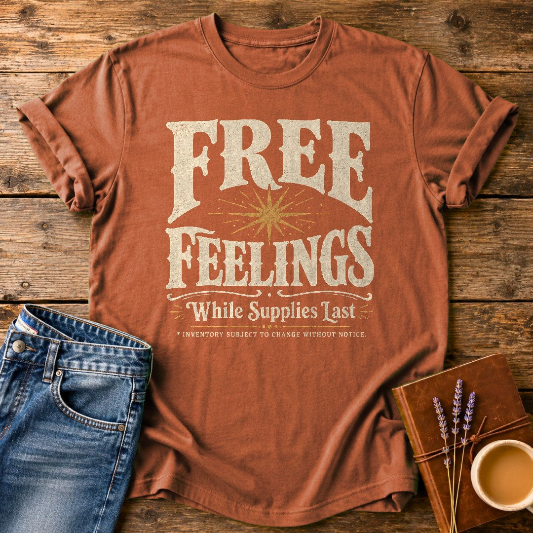 Free Feelings While Supplies Last — Yam garment-dyed tee