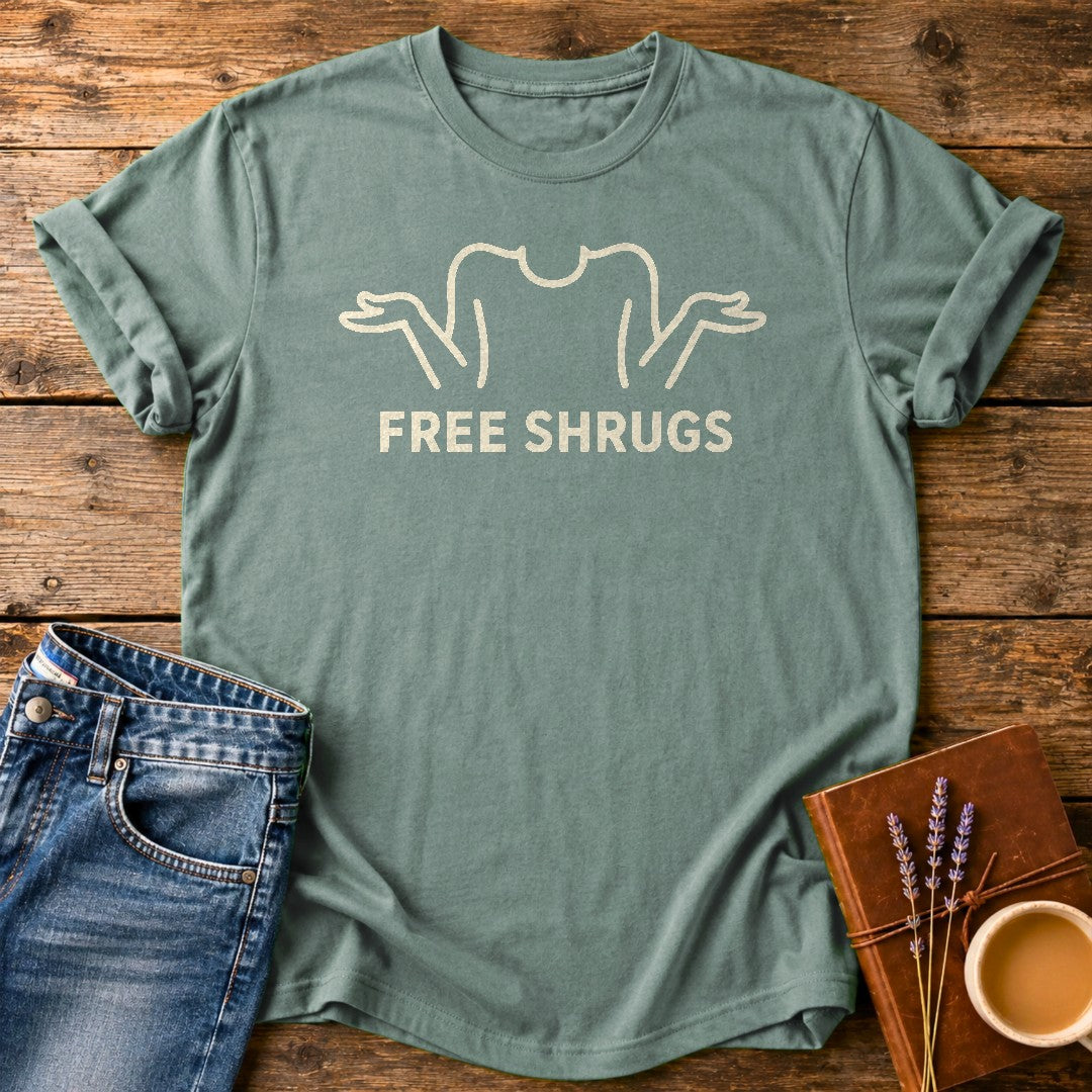 Free Shrugs — Bay garment-dyed tee