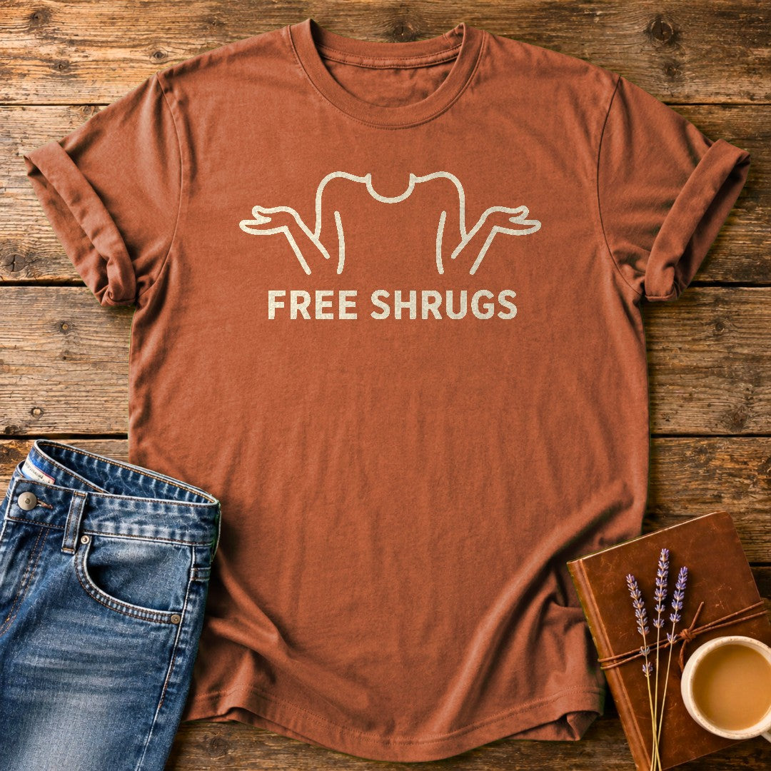 Free Shrugs — Yam garment-dyed tee