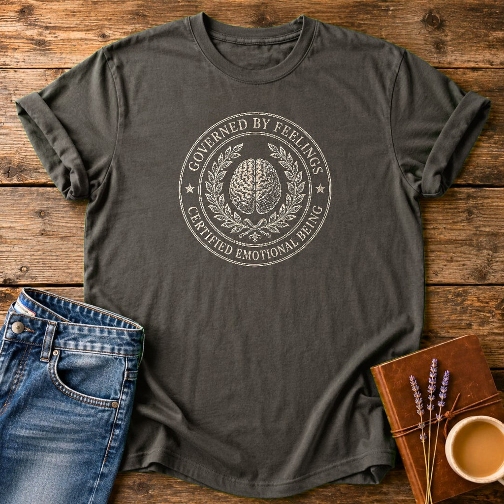 Governed By Feelings — Pepper garment-dyed tee