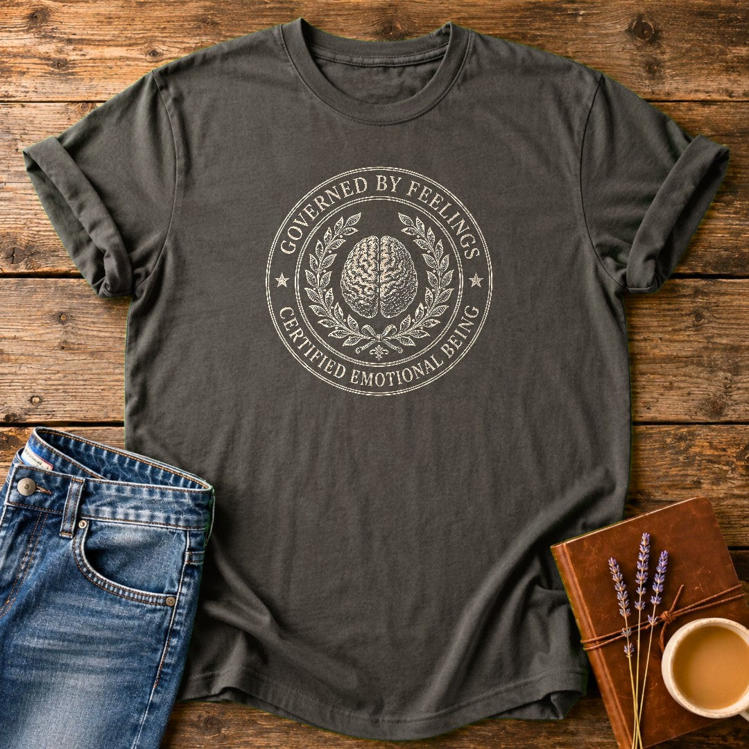 Governed By Feelings — Pepper garment-dyed tee