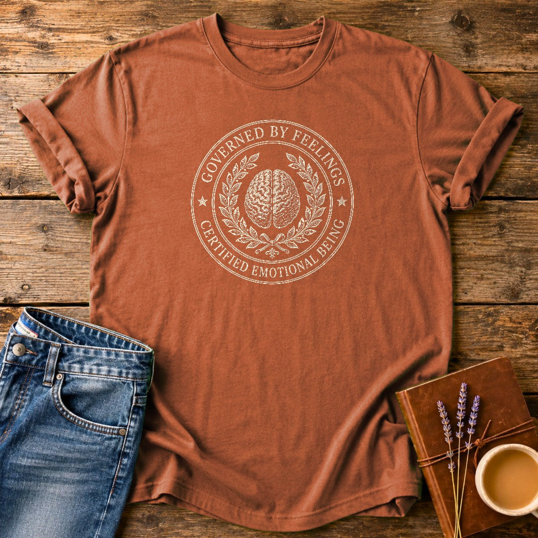Governed By Feelings — Yam garment-dyed tee