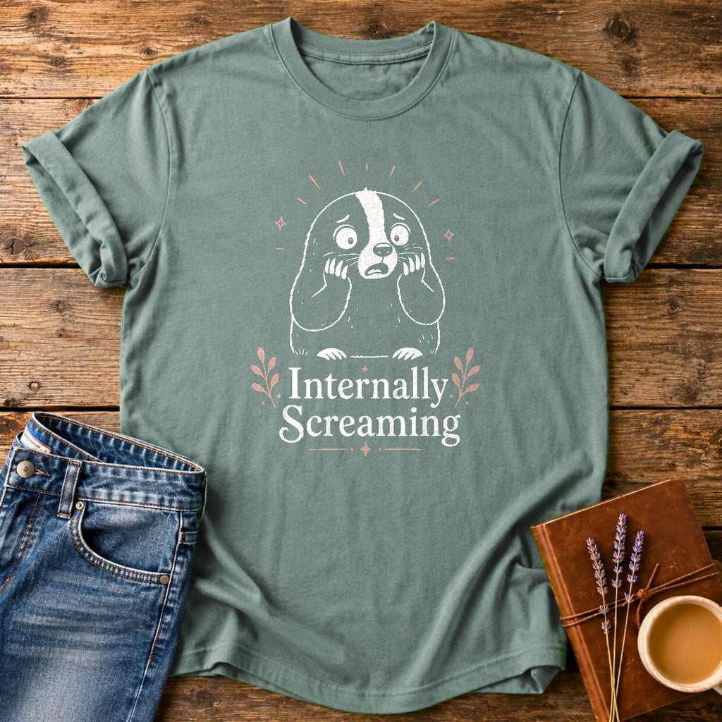 Internally Screaming — Bay garment-dyed tee