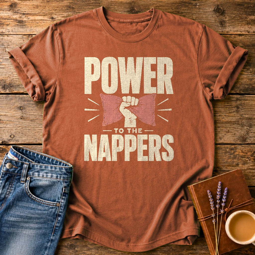 Power To The Nappers — Yam garment-dyed tee