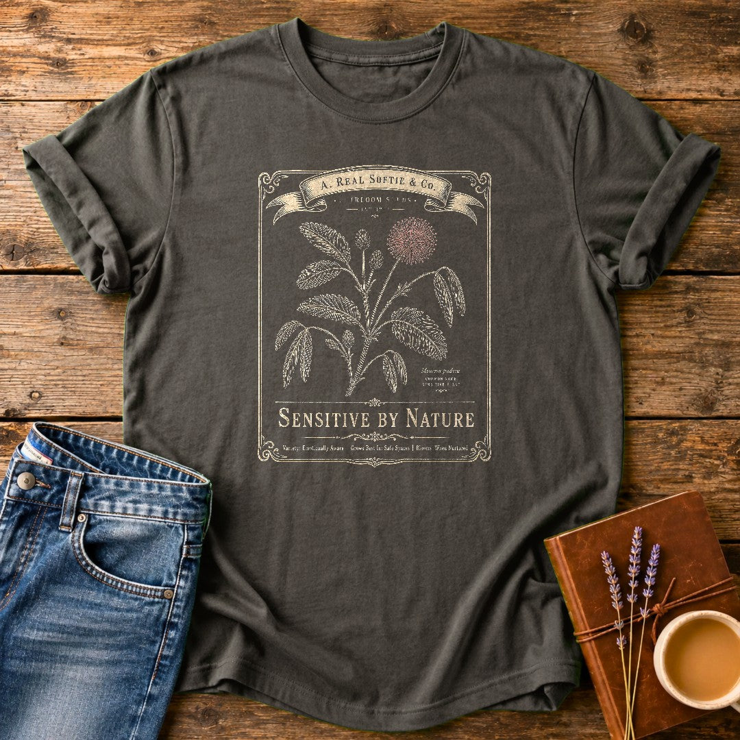Sensitive By Nature — Pepper garment-dyed tee