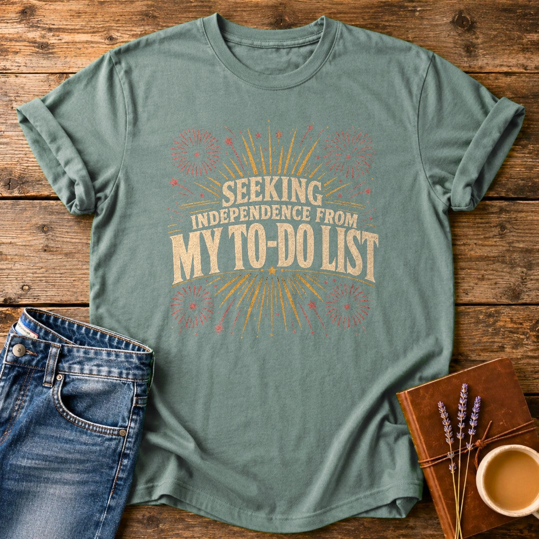 Seeking Independence From My To-Do List — Bay garment-dyed tee