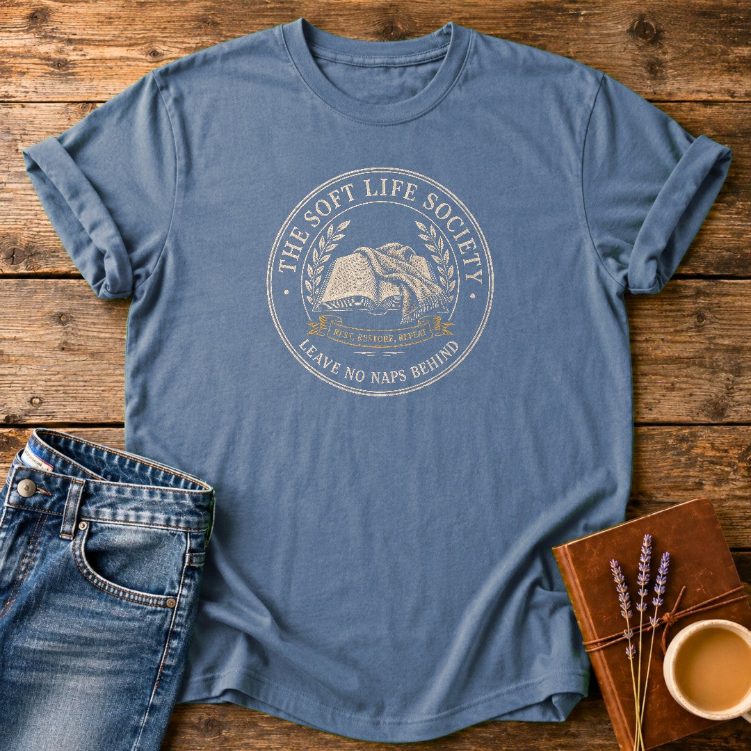 Soft Life Society — Blue Jean garment-dyed tee