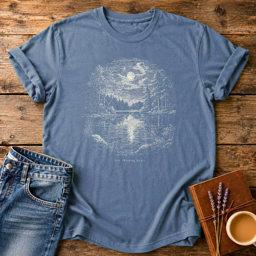 Still Working On It — Blue Jean garment-dyed tee