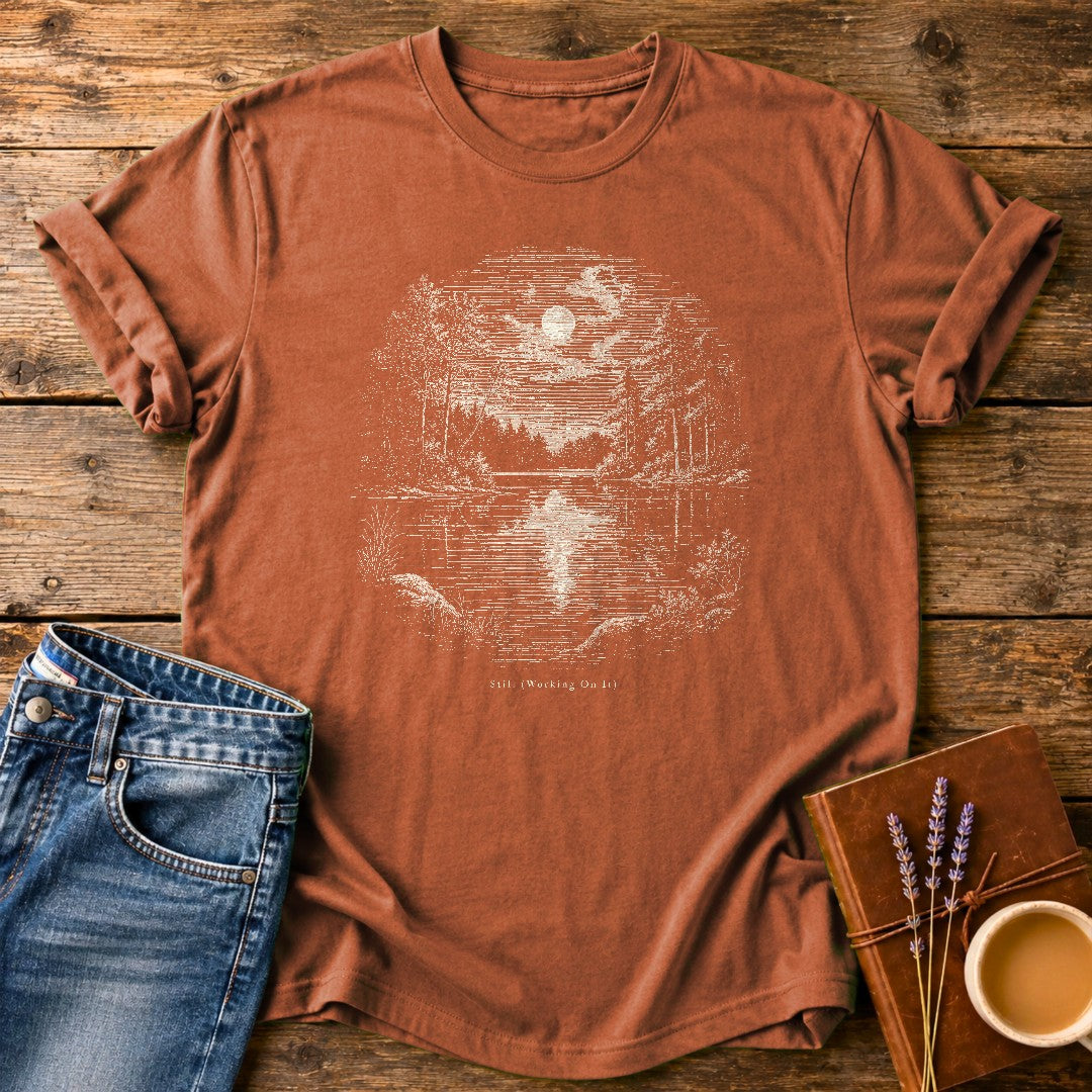 Still Working On It — Yam garment-dyed tee